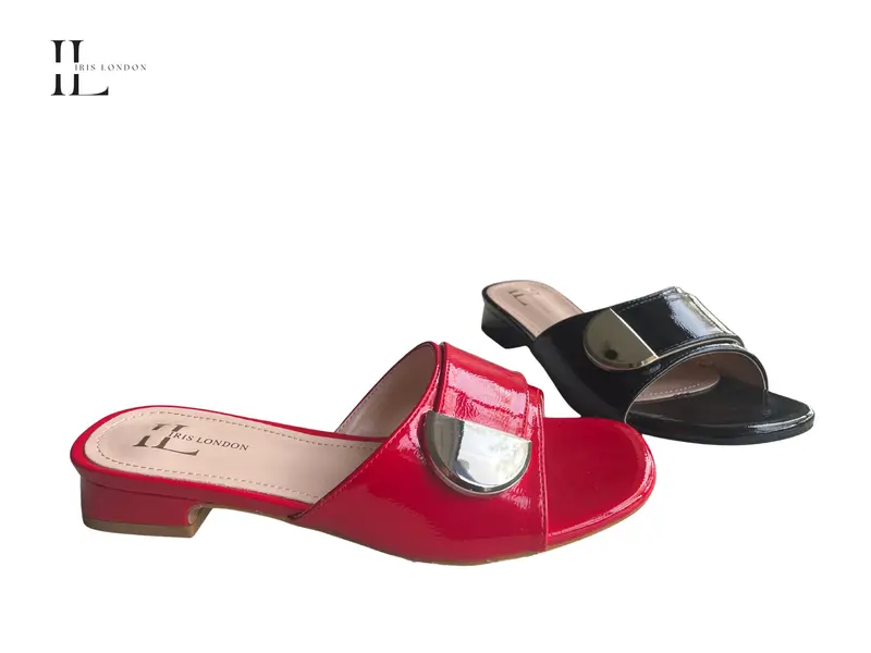 Panda - Wholesale black white sandal by Iris London